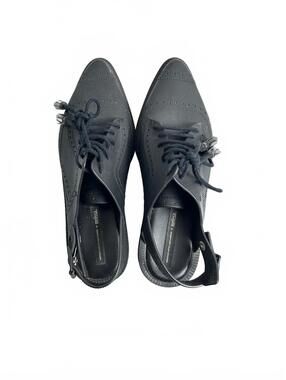 Alexandre Herchcovitch + Melissa Black Pointed Toe Slingback Oxfords, Size 7
